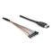 Delock muunnin USB 2.0 Type-A - UART TTL (5 V) -liitäntään, 6-pin uros TX/RX/CTS/RTS 1.8 m