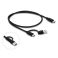 Delock USB 10 Gbps hubi 3xUSB-C + 4xUSB-A