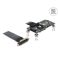 Delock PCI Express 3.0 x4 - M.2 Key M -sovitin tuulettimella ja kaapelilla 10 cm