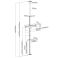 Equip TV-teline 37"-70" lattiasta kattoon ulottuva