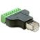 Riviliitin adapteri 8 pin 3.50mm - RJ45 uros