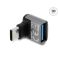 Delock USB 10 Gbps USB-C uros - A naaras, kulma adapteri alumiinikotelo