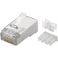 RJ45 Cat 6A STP suojattu liitin pyöreälle kaapelille 10 kpl