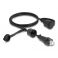 Ethernetkaapeli RJ45 Cat.6 STP suojakorkilla ulkokäyttöön IP68 2m