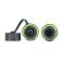 Delock jatkoliitin DC 5.5 x 2.1 mm naaras - naaras, M20 x 1.5 mm kierre ja suojakorkki, yhteensopiva Starlink IP68