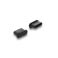 Delock USB-C pölysuoja silikonia musta 10kpl