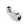Keystone-liitin, RJ45-liitin LSA Cat.6A -liittimeen, työkaluton, 90° kulmassa, suojattu