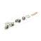 Keystone-liitin, RJ45-liitin LSA Cat.6A -liittimeen, työkaluton, 90° kulmassa, suojattu