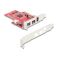 Delock FireWire B 2-port + A 1-port PCIe lisäkortti Low profile