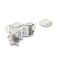 Delock Keystone moduli RJ45 LSA Cat.8.1 -suojattu, lukitusklipillä ja pölysuojalla