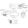 RJ45 Cat6 suojaamaton liitin AWG 23-26 10kpl