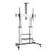 TV- / monitoriteline, korkeussäädettävä, 60-100 ", max. 100 kg