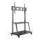 TV- /monitori näyttöteline tarvikehyllyillä, 60-105 ", max. 150 kg