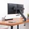 Monitorin pöytäteline kahdelle 17-27" kahvalla, kaareville