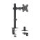 Monitoriteline, 17–32", enint. 10 kg, varren pituus 202 mm, teräs, musta
