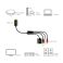 HDMI-kaapeli, A/uros - HD15/uros + USB-A + 2x RCA/uros, HD, musta, 2 m