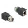 Delock M12 4-pin D-coded naaras - RJ45 adapteri