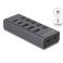 Delock USB-C 5Gbps hubi 2 x USB-A + 2 x USB-C + 1 x Fast Charge lataus