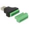 Riviliitin adapteri 8 pin 3.50mm - RJ45 uros