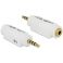 Delock 3.5mm stereo 4-pin uros CTIA - 3.55mm 4-pin naaras OMTP muunnin