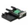 Riviliitin adapteri DB9 uros/RS232 kotelolla
