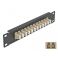 Delock 10" kuituoptiikkapaneeli 12-porttinen LC Duplex 1U beige/musta