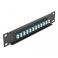 Delock 10" kuituoptiikkapaneeli 12-porttinen LC Duplex 1U aqua/musta