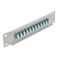 Delock 10" kuituoptiikkapaneeli 12-porttinen LC Duplex 1U aqua/harmaa