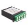 Delock Fiber Optic HD (High Density) -kasetti MPO uros - 12 x LC Duplex -naaras, 24 kuitua, yksimuoto, napaisuus A, 9/125 µm