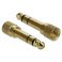 Delock 3.5mm audiokaapeli 5,0m + 2x6.35mm ruuvattava adapteri