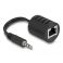 Delock 3.5mm stereo audio ethernet laajennin setti 50m