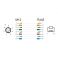 Delock M12 8-pin A-coded uros - RJ45 uros PVC 2m