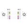 Delock M12 8-pin A-coded uros-uros PVC 5 m