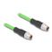 Delock M12 8-pin X-coded uros-uros PUR (TPU) 5m