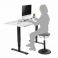 Ergonominen korkeussäädettävä "wobble" tuoli