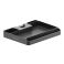 Monitorivarteen säilytystaso, tankokiinnitys Ø 3–4,8 cm, enint. 3 kg, 22,4 x 17,6 x 3 cm