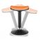 Ergonominen Istu-/seisoma-/pyörivä jakkara, korkeussäädettävä 56–82 cm
