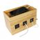 Kaapelilaatikko 255x140x165 mm, bamboo
