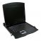 19" LCD KVM console with 17" TFT panel and keyboard (US)