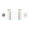 Delock M12 8-pin X-coded uros-naaras PUR (TPU) 1m