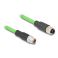 Delock M12 8-pin X-coded uros-naaras PUR (TPU) 1m