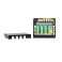 Ethernet RJ45 Cat.6A patch panel mini, 4 porttia, suojattu, DIN