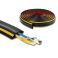 Delock joustava PVC-kaapelikanava 50 x 14 mm – pituus 10 m, musta/keltainen