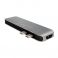 Telakointiasema USB 3.2 Gen 1, 7-port, PD, hopea/musta