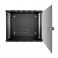 Seinäkaappi 19" 6U, 540 x 550 mm, musta